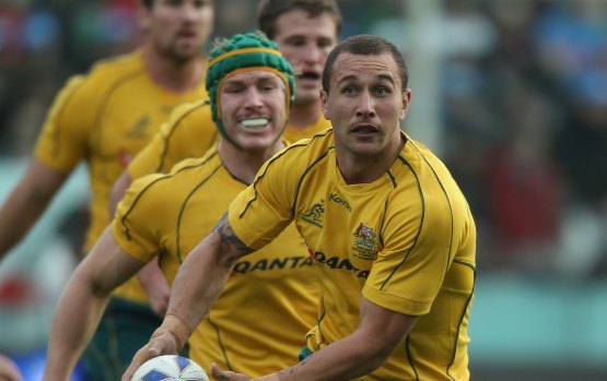 Quade Cooper in the green and gold. But 70 Wallaby Tests doesn’t get you Australian citizenship.