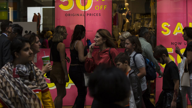 Shoppers - the backbone of the Australian economy.