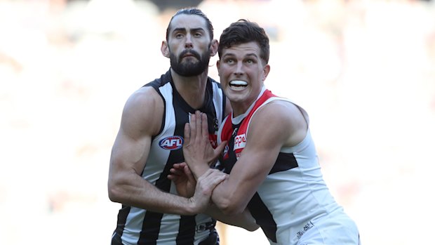 Brodie Grundy and Rowan Marshall.