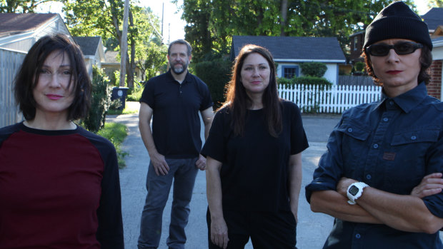 The Breeders are back with (from left) Kelley Deal, Jim Macpherson, Kim Deal and Josephine Wiggs starting their Australian tour this month.