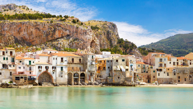 Colourful buildings, like these in Sicily, are associated with happiness. 