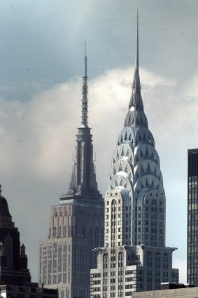 The Chrysler Building and the Empire State Building.