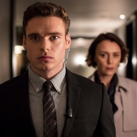 Richard Madden and Keeley Hawes in Bodyguard.