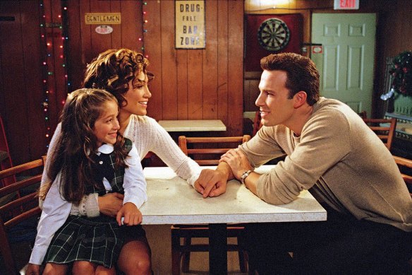 Jennifer Lopez, Raquel Castro and Ben Affleck in Kevin Smith’s Jersey Girl.