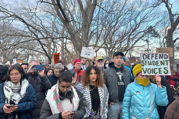 The Turkish student at Tufts University, who was arrested by federal agents Tuesday night.
