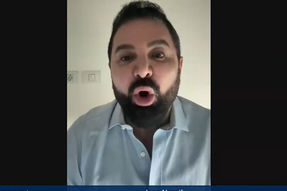 Jean Nassif has voiced his displeasure with Peggy Dwyer’s line of questioning. 