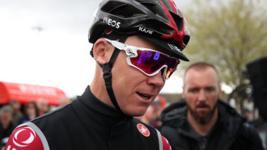 Chris Froome sustained multiple injuries in a high-speed crash on the Dauphine course.