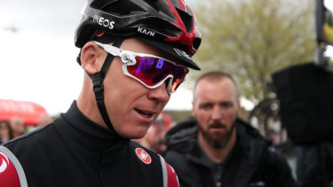 Chris Froome sustained multiple injuries in a high-speed crash on the Dauphine course.