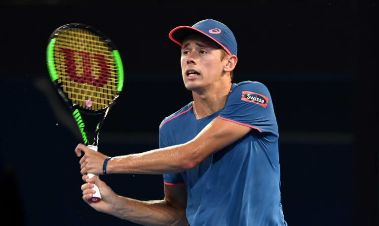 Alex de Minaur: Safely through to the second round.