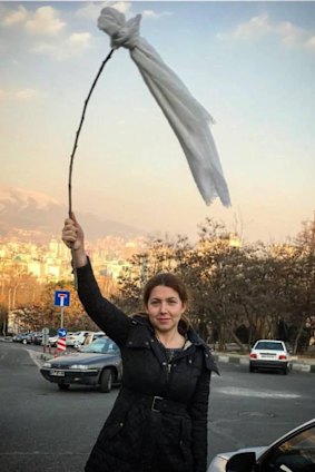 One of the faces of the protest.