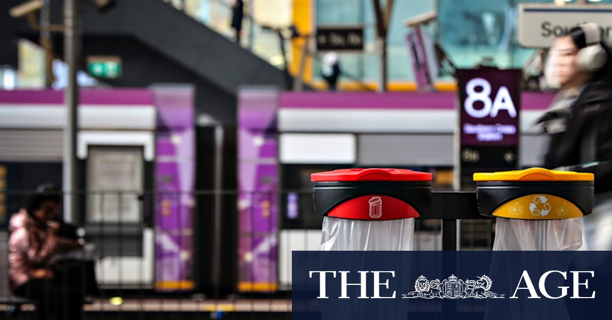 It took a decade for Southern Cross Station to put in bins. This could be why