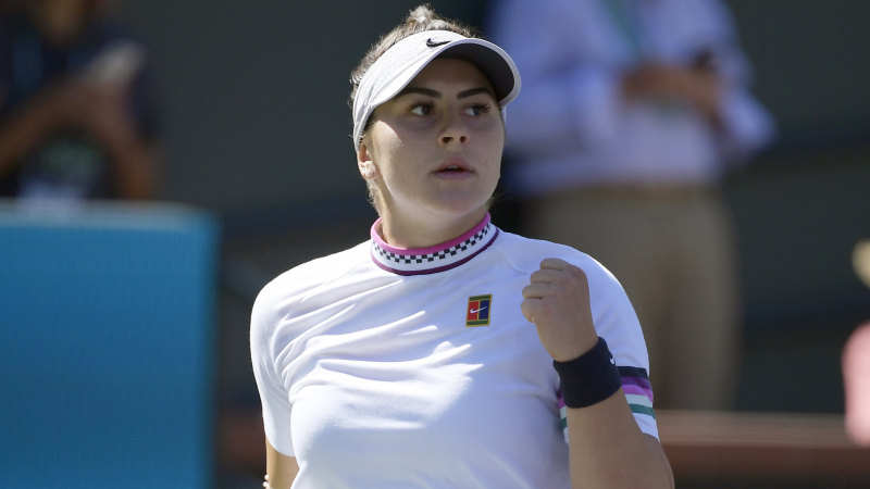Indian Wells 2019 Canadian Teenager Bianca Andreescu Crushes Two Time Grand Slam Champion Garbine Muguruza