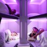 Air New Zealand’s bunk beds in the sky.