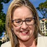 Jacinta Allan at a media conference on Wednesday.