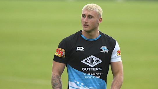 Bronson Xerri at training last week before the drugs scandal erupted.