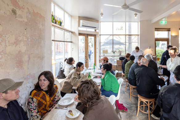 Inside Carnation Canteen’s considered interior.