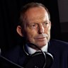 Former prime minister Tony Abbott during an Inside Politics podcast recording in Sydney on Monday.