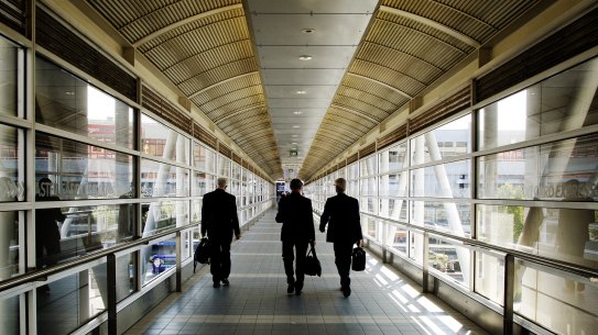 Public servants are taking hundreds of business class flights between Sydney, Canberra and Melbourne.