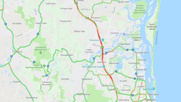 Commuter delays after beer bottles smashed on Pacific Motorway