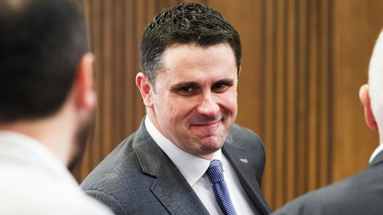 Andrew Hirst after Sussan Ley’s address to the National Press Club in June.