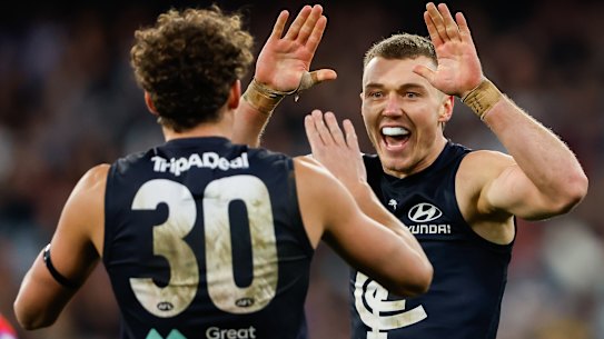 Charlie Curnow and Patrick Cripps.