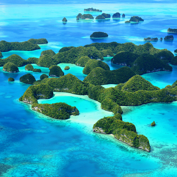 The Seventy Islands are part of the Rock Islands of Palau.