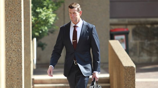 Ben Roberts-Smith outside the Federal Court earlier this week.