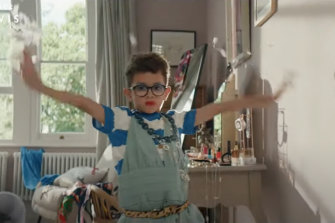 A boy dances in a dress in a John Lewis insurance ad that was taken off air. 