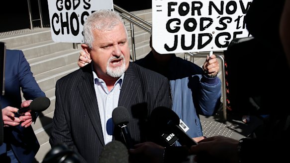 Peter Gogarty outside court. 