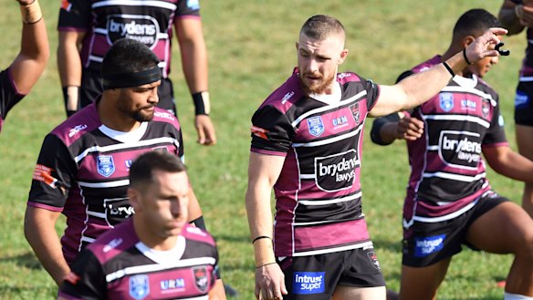 On the outer: Jackson Hastings with the Blacktown Workers Sea Eagles.