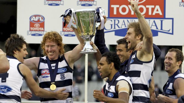 Geelong win the 2011 premiershp.