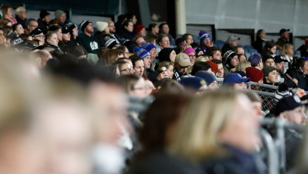 The fans were captivated during the AFLW season-opener.