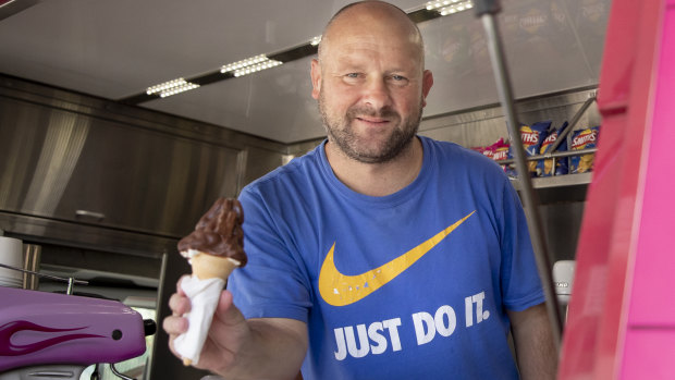 Karl Kraefd of Joe's Ice Cream: "It's been good. The first three days were excellent."