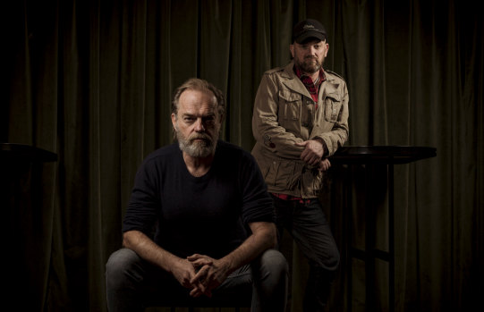 Hugo Weaving and Paul Ireland, at The Capitol, Melbourne, where Measure for Measure had its world premiere.