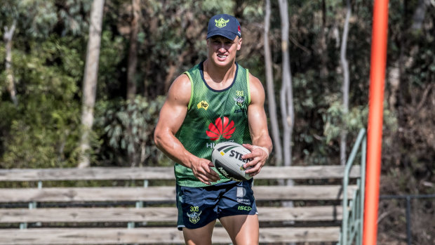 Raiders star Jack Wighton has switched from fullback to five-eighth this season. 