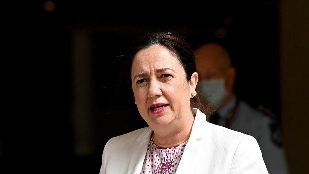 Premier Annastacia Palaszczuk has defended the rate at which COVID-19 vaccines are being delivered in Queensland.