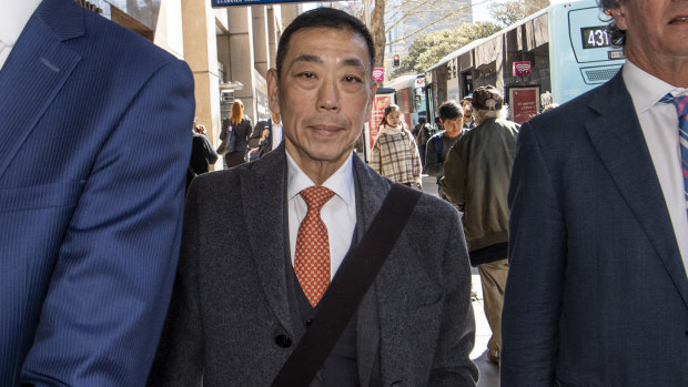 Ernest Wong arrives at the NSW Independant Commission Against Corruption.