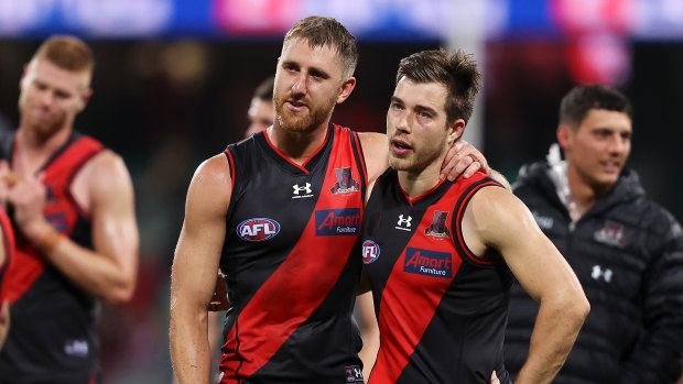 Dyson Heppell and Zach Merrett laid one tackle between them.