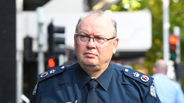 Victoria Police chief commissioner Graham Ashton arriving at the royal commission earlier this week.