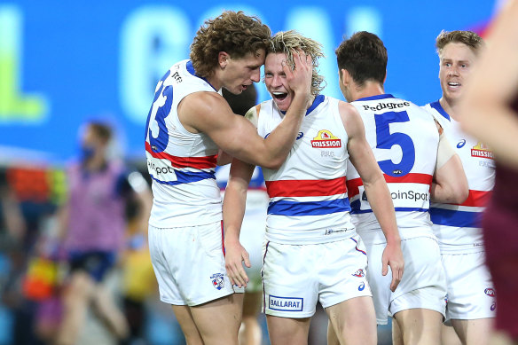 Cody Weightman, right, has been sidelined from this weekend’s clash with concussion. 