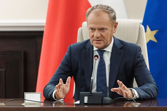 Polish Prime Minister Donald Tusk holds an extraordinary government meeting following the drone incursions.