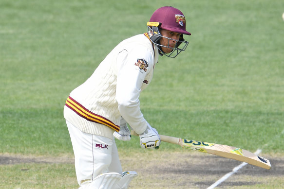 Usman Khawaja remains unbeaten for Queensland but the Bulls are staring down the barrel of a Sheffield Shield loss to NSW.