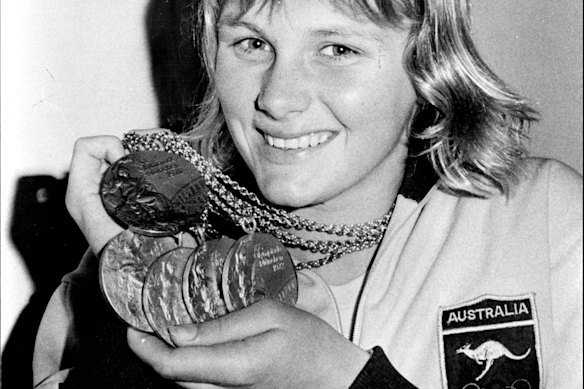 Shane Gould after the 1972 Olympics. 
