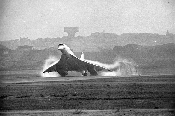 The Concorde lands in Australia. But it was in Sydney, not Albury, and it was June 17, 1972, not April Fools Day, 1979.