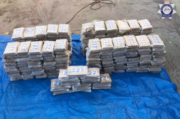 The cocaine found in the yacht had an estimated street value of $61,750,000, police said.
