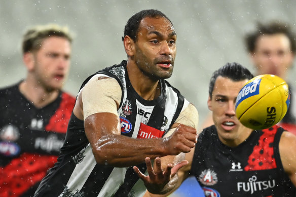 Collingwood defended Travis Varcoe after he was abused on social media. 