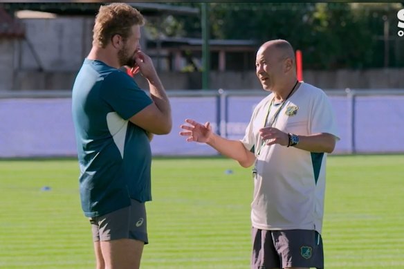 James Slipper and Eddie Jones in the conversation about hardness.