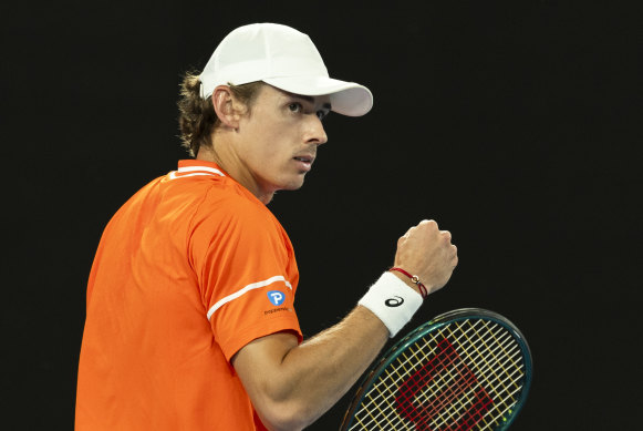 Australian ace Alex de Minaur has enjoyed minimal hours on the court so far at this tournament.