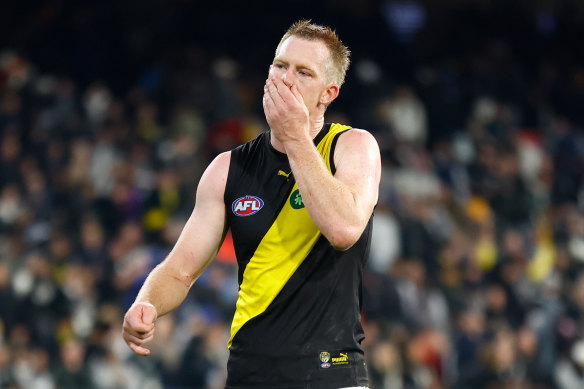 Jack Riewoldt has been managed from this week’s match with the Dogs.