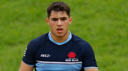 Zach Fittler playing for the NSW under 16s in 2022.